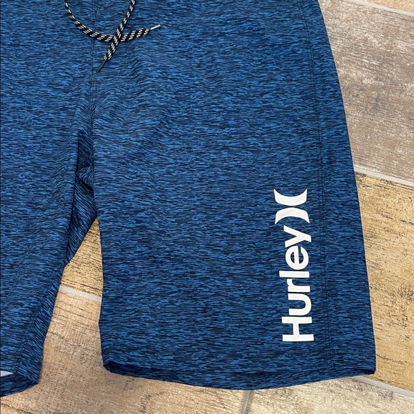 Hurley Blue Mens Bathing Suit Swim Trunks Board Shorts Size 32 - Picture 4 of 5